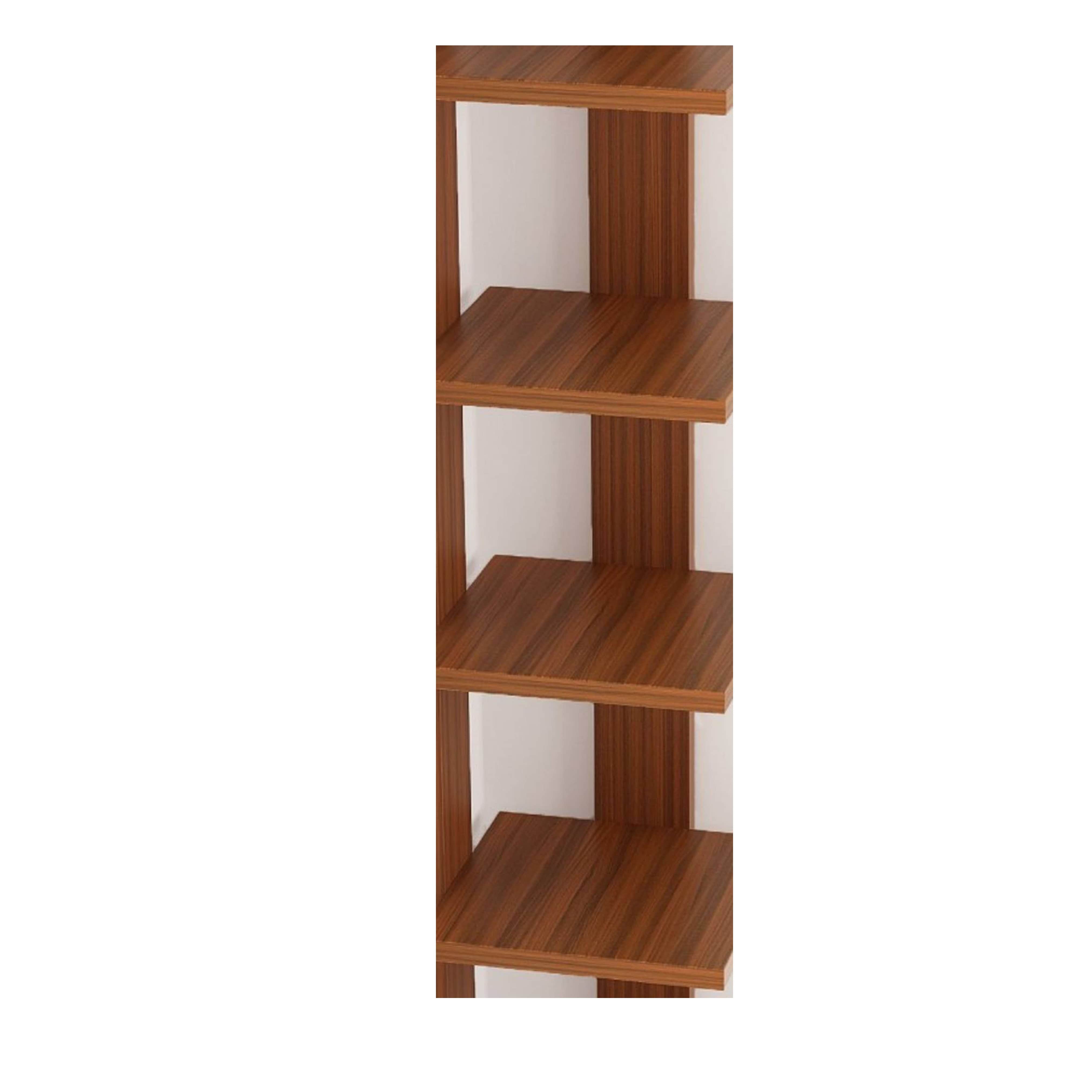 Wooden Floating Book Shelf - top_view
