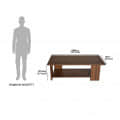 Low Height Coffee Table (Brown) - rear_view