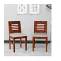 Solid Wood Dining Chairs With Cushions (Pair of 2) - photo