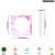 Flower Pot/VASE with Test Tube (Pink/White ) - left_view