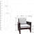 Alkaline Teakwood 3+1+1 wooden sofa - right_view