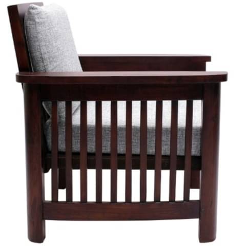 Alkaline Teakwood 3+1+1 wooden sofa