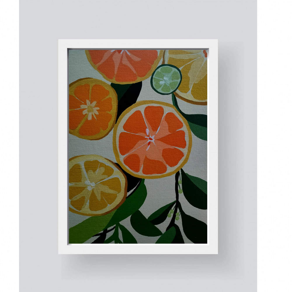 Orange Slices Wall Panel - photo
