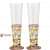 Hand Printed Tall Beer Glass Set 420ml - top_view
