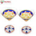 Hand Painted Cocktail/Mocktail glasses (Set of 2) - top_view