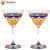 Hand Painted Cocktail/Mocktail glasses (Set of 2) - left_view