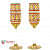 Hand Painted Ocean Madison Flute Champagne Glasses - left_view
