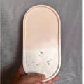 Oval Trinket Terrazzo Chips Tray - front_view
