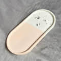 Oval Trinket Terrazzo Chips Tray - rear_view