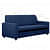 Modern 5 Seater Fabric Sofa - rear_view