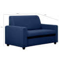 Modern 5 Seater Fabric Sofa - left_view