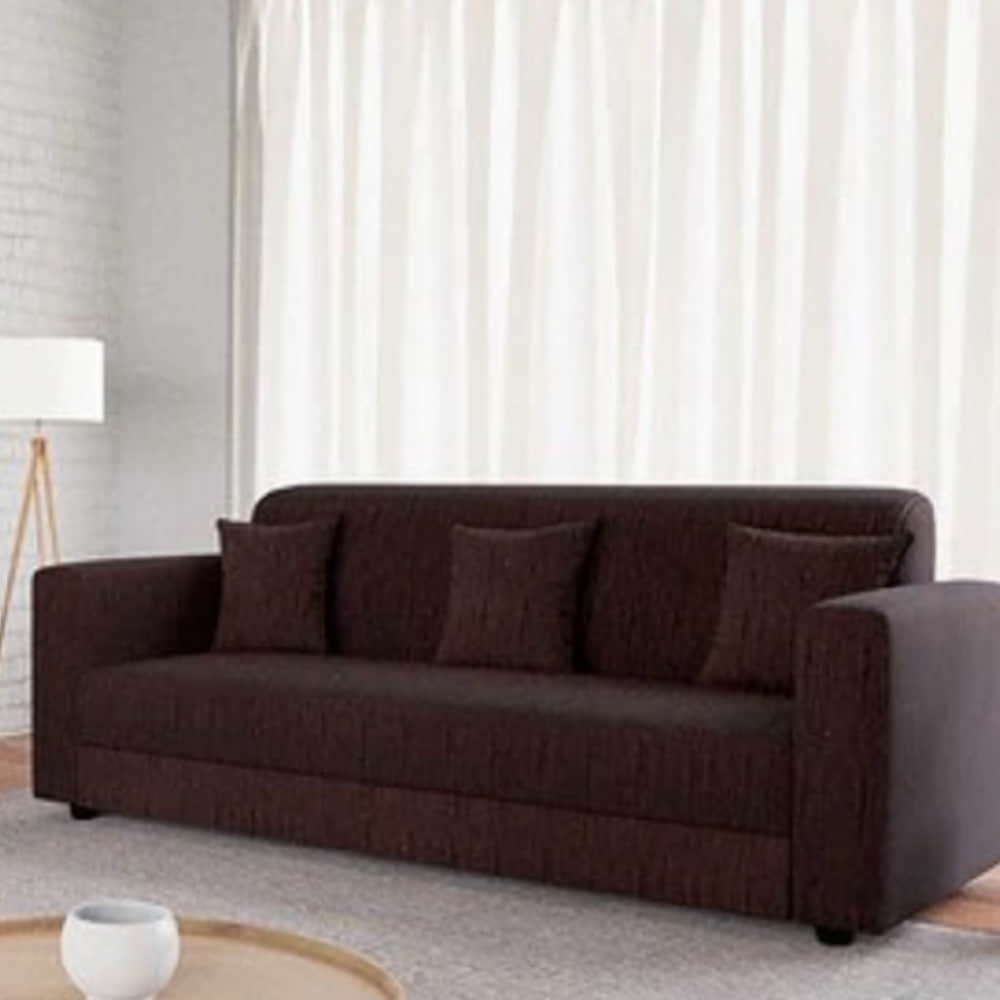 Viva Sofa Set (3+1+1) Seater in Brown Colour - photo