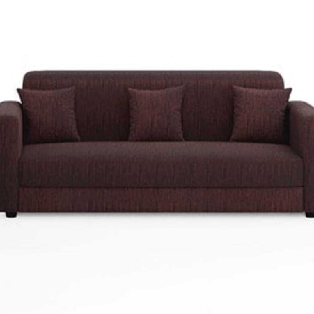 Viva Sofa Set (3+1+1) Seater in Brown Colour - bottom_view