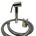 Jaquar Gun with 1.5m SS flexible health faucet tube and hook - front_view