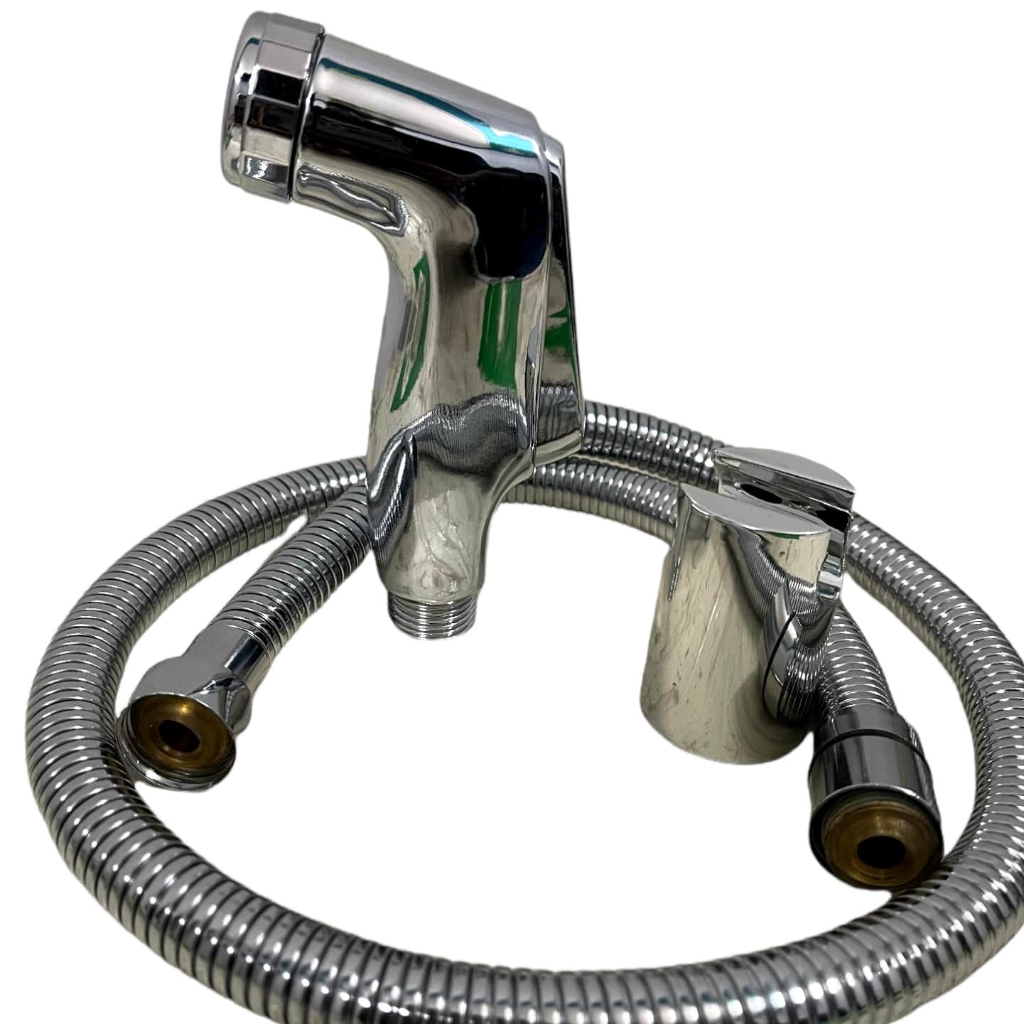 Hindware gun with 1 meter SS fileable tube hook health faucet Faucet Set - left_view