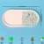 Oval Trinket Tray Terrazzo chips Tray(Light Pink) - top_view