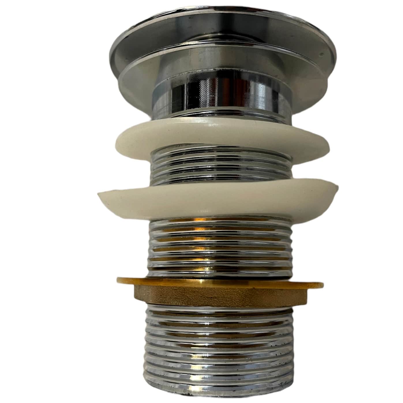 Brass POPUP Waste coupling Flush Valve Health Faucet  (Centerset Installation Type) - left_view