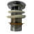 Brass Pop-Up Strainer - left_view