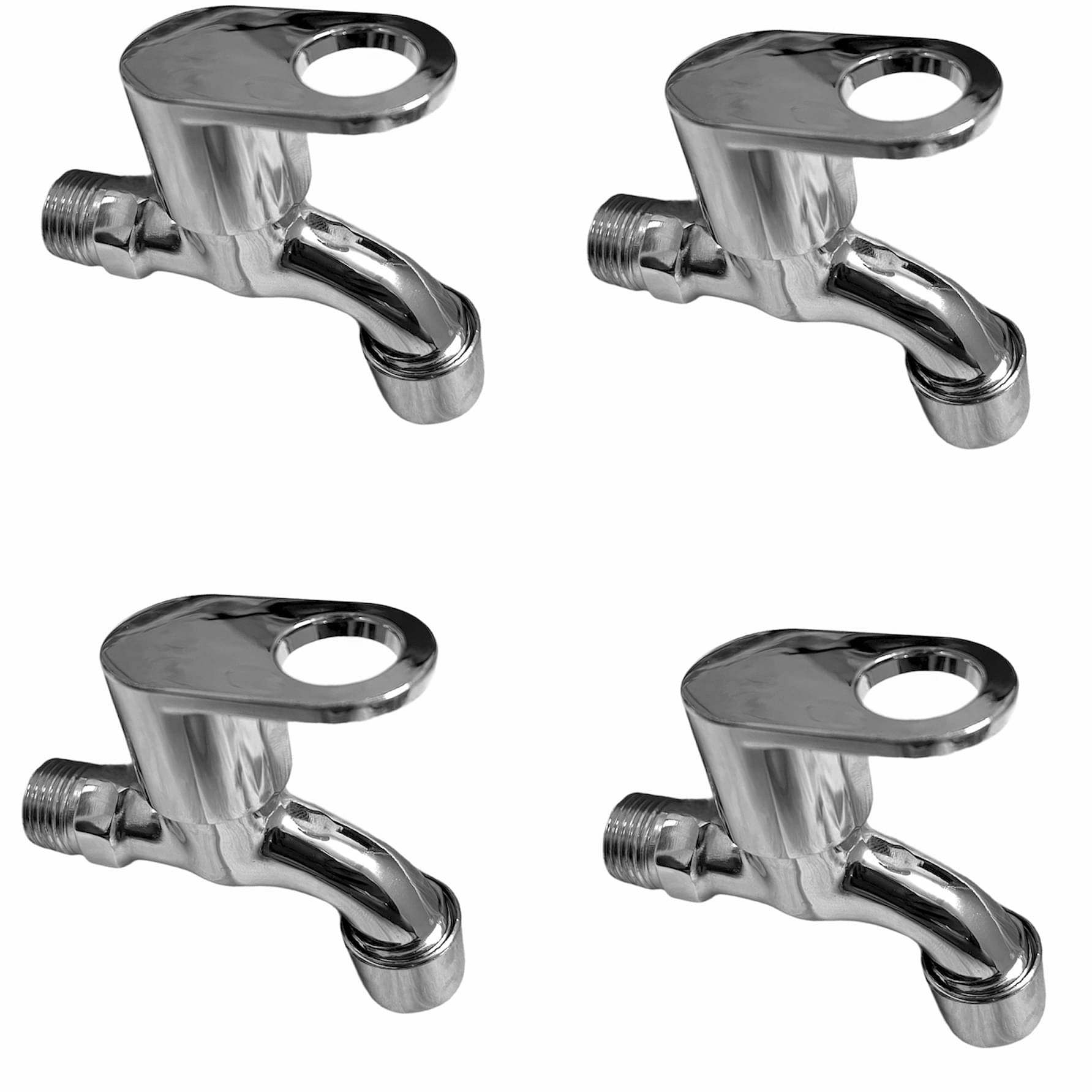 Foam Flow Bib Cock (Set of 4) (Wall Mount Installation Type)
