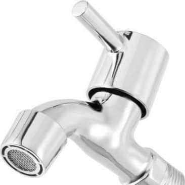 Stainless Steel One piece Foam Flow Bibcock (Turbo Handle) - top_view