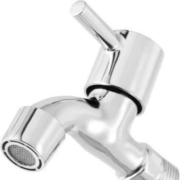 Stainless Steel One piece Foam Flow Bibcock (Turbo Handle) - left_view