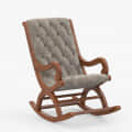 Wooden Rocking Chair - front_view