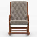 Wooden Rocking Chair - top_view
