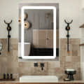 Led Lighted Bathroom Mirror - front_view
