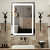 Led Lighted Bathroom Mirror - front_view