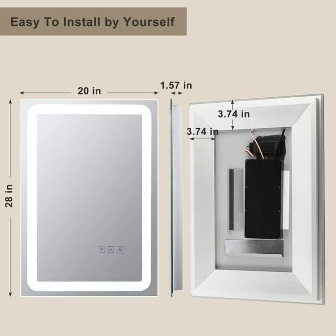 Led Lighted Bathroom Mirror
