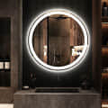 Round LED Bathroom Mirror - front_view