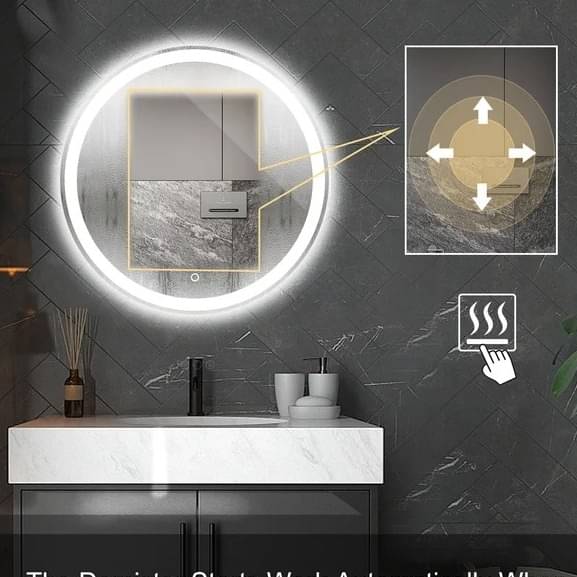 Round LED Bathroom Mirror