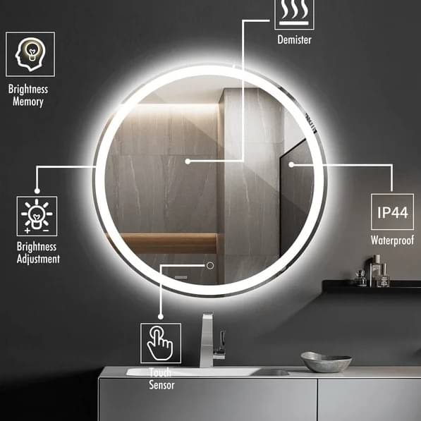 Round LED Bathroom Mirror