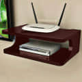 Wall Mount/Set Top Box Stand (Brown) - front_view