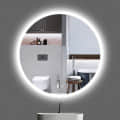 Round LED Mirror for Bathroom - front_view