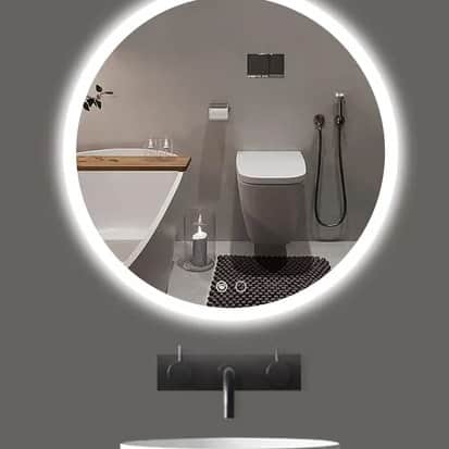 Round LED Mirror for Bathroom - left_view