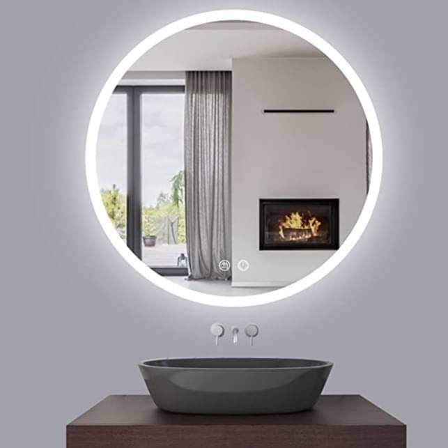 Round LED  Wall Mounted Vanity Mirror