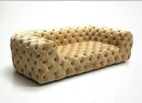 Chesterfield Sofa In Cream Colour - photo