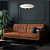 2 Seater Sofa(Camel Faux Leathern) - top_view