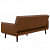 2 Seater Sofa(Camel Faux Leathern) - rear_view