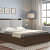 Teak Wood Double Bed With Mattress & Storage - photo