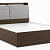 Teak Wood Double Bed With Mattress & Storage - front_view