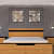 Oak Modern Bed Of Solid Wood With Mattress - rear_view