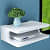 Wall Mount Set Top Box Stand In White - front_view