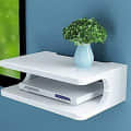 Wall Mount Set Top Box Stand In White - top_view