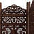 Wooden 2 Panel Divider - front_view