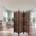 Wooden 3 Panel Partition - front_view