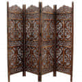 Wooden 4 Panel Partition - top_view