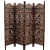 Wooden 4 Panel Partition - top_view