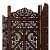 Wooden 4 Panel Partition - rear_view